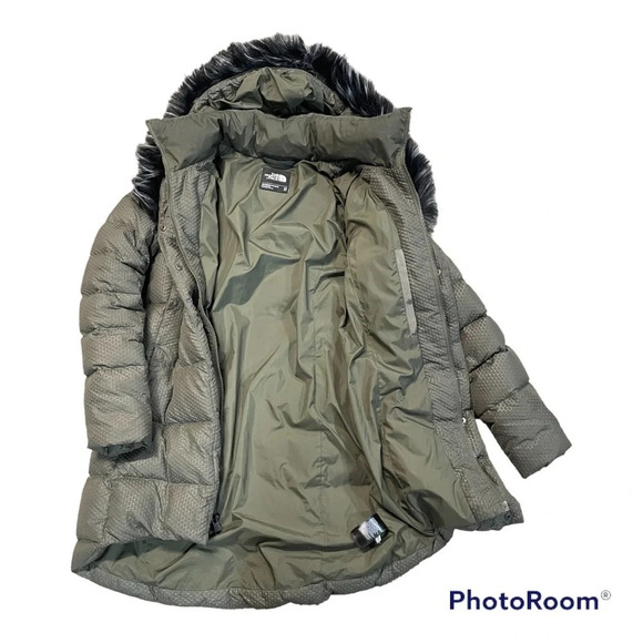 The North Face Hey Mama Parkina Coat Water Repellent 550 Filled Olive Color XS - Picture 2 of 16